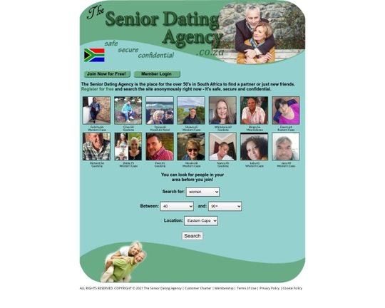 Senior dating agency login